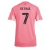 Maillot de foot Inter Miami Rodrigo De Paul #7 Domicile vêtements Femmes 2025-26 Manches Courtes